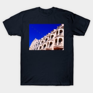 One row from an ancient white floored facade. T-Shirt